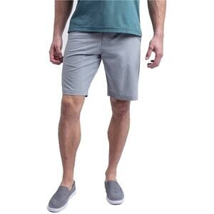 Travis Mathew Beck Golf Shorts Chino Slash Pockets Lightweight Stretch Gray 38